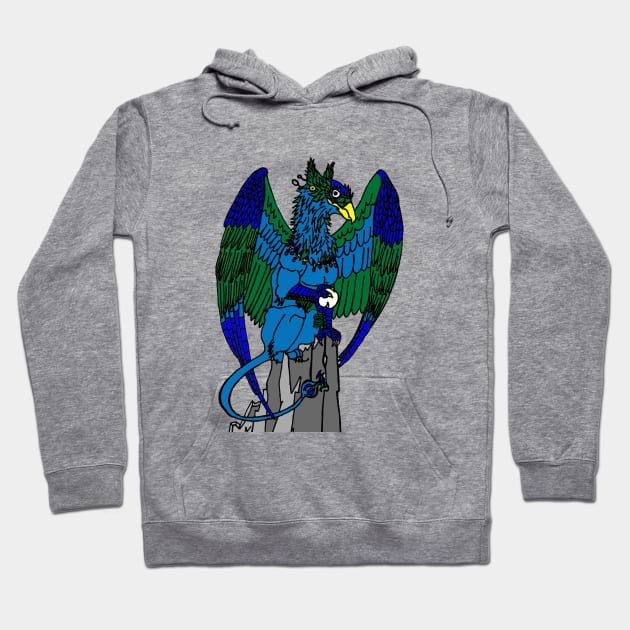 Blue Magical Griffon Hoodie by imphavok